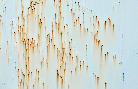 鉄部のサビの写真