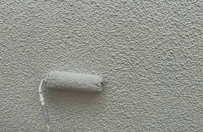 外壁・屋根の中塗りの写真