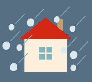 雹(ひょう)のイラスト