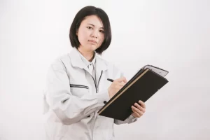 女性現場監督の写真