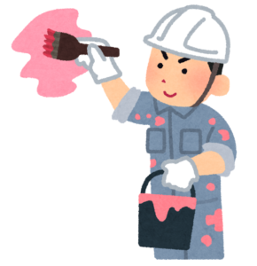 塗装工のイラスト