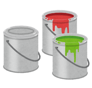 ペンキ缶のイラスト