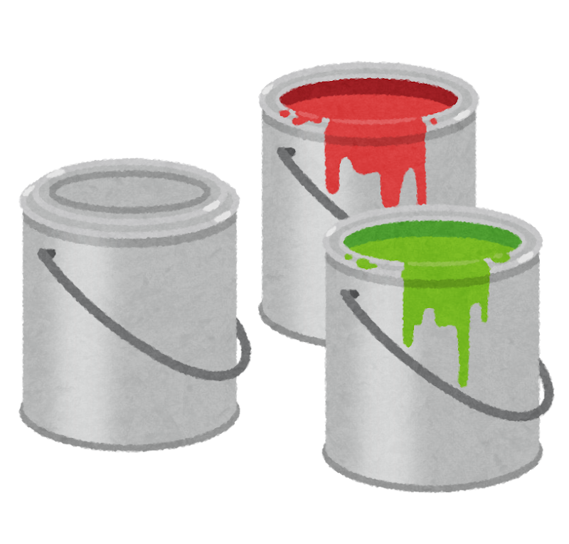 ペンキ缶のイラスト