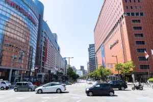 交通量が多い場所の写真